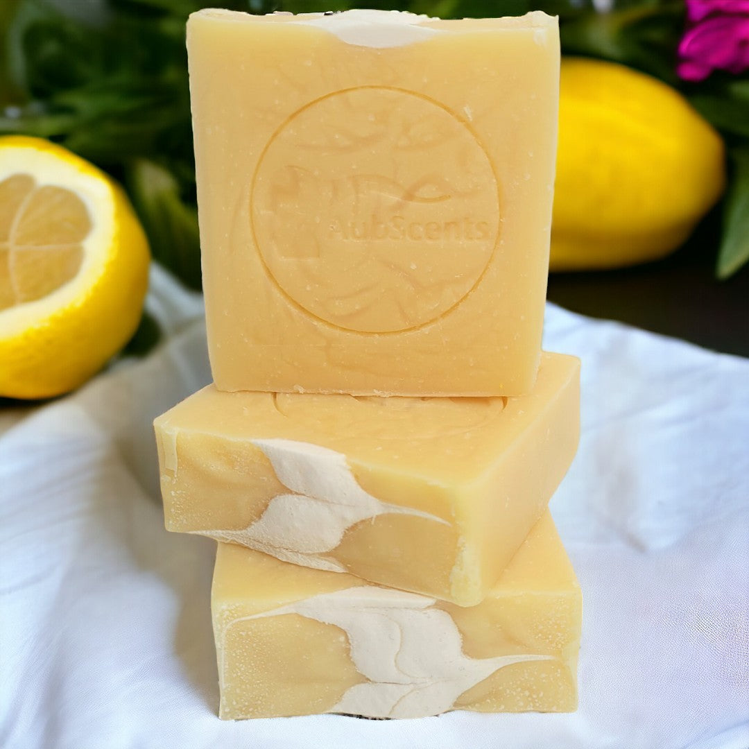Lemon Drop Artisan Soap Bar Fresh lemon fragrance