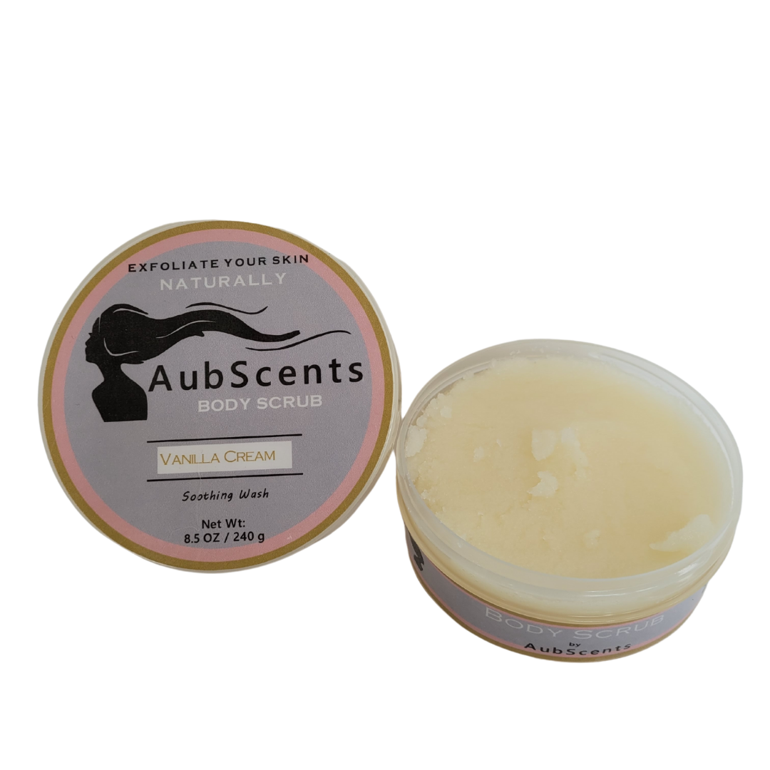Vanilla body scrub for silky skin