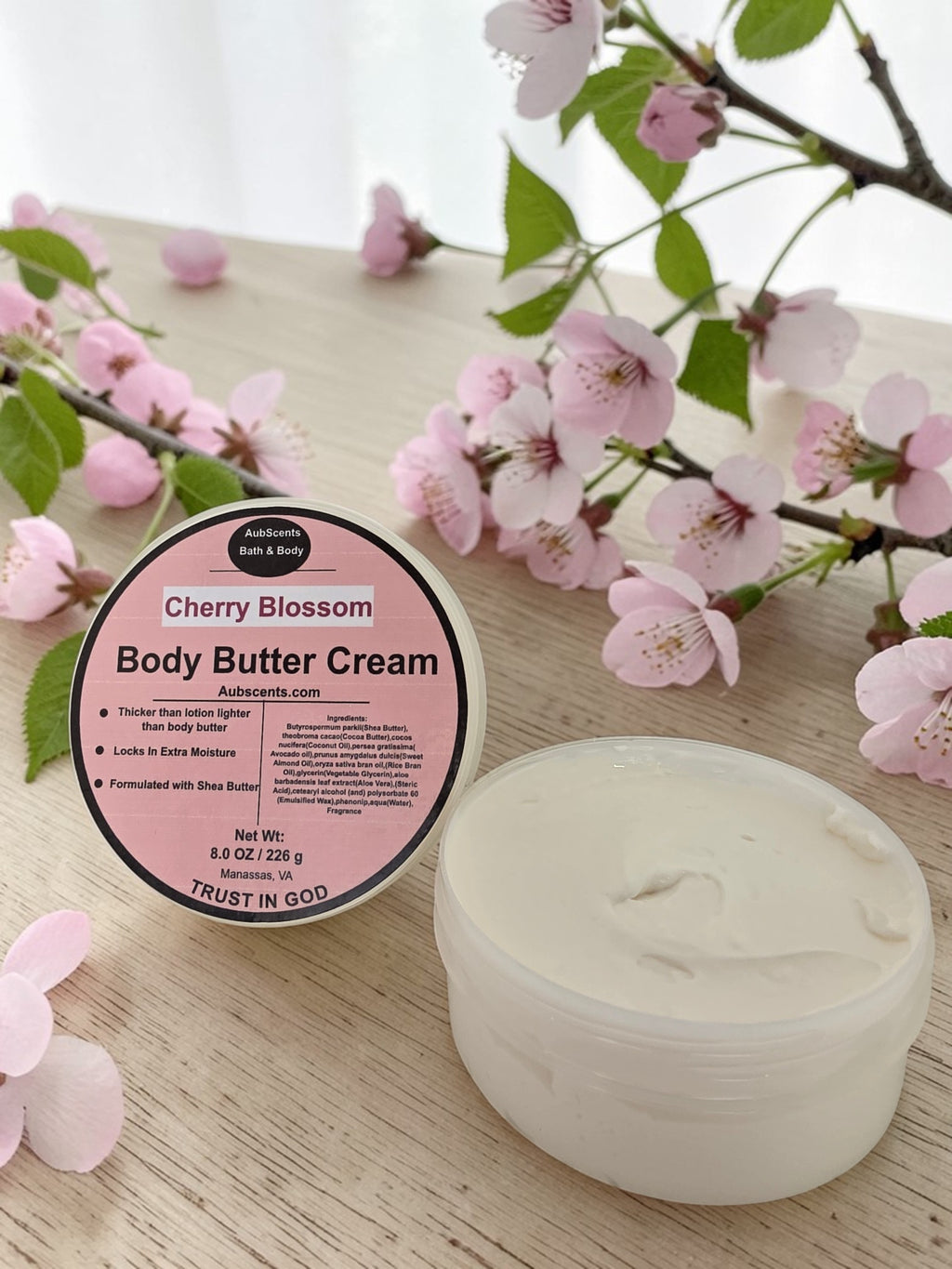 cherry blossom scented body butter 