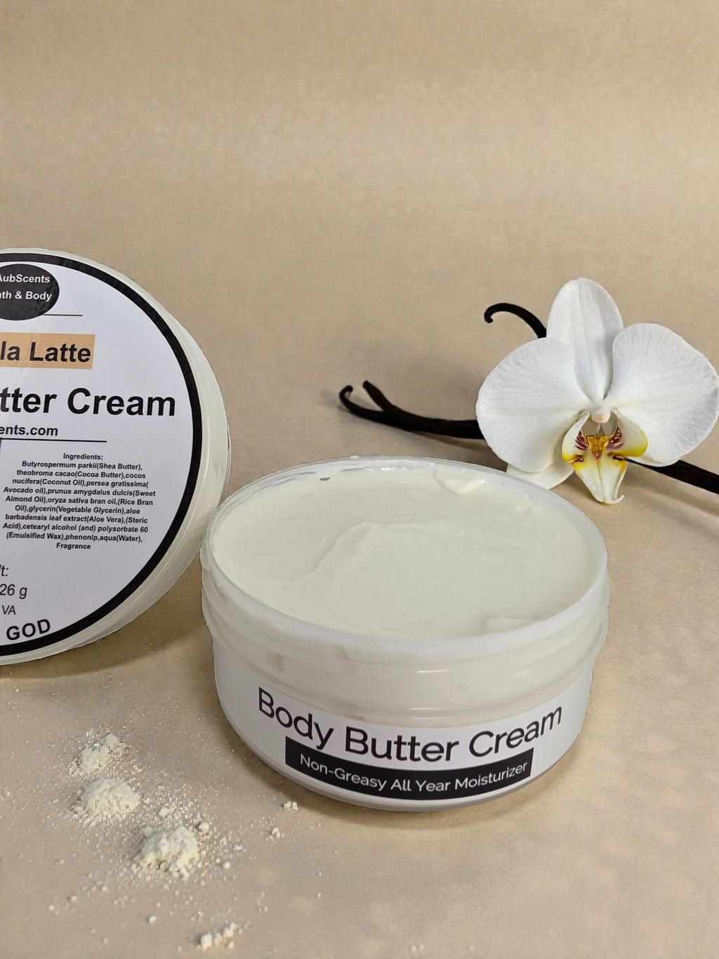 Shea butter vanilla body cream non-greasy formula