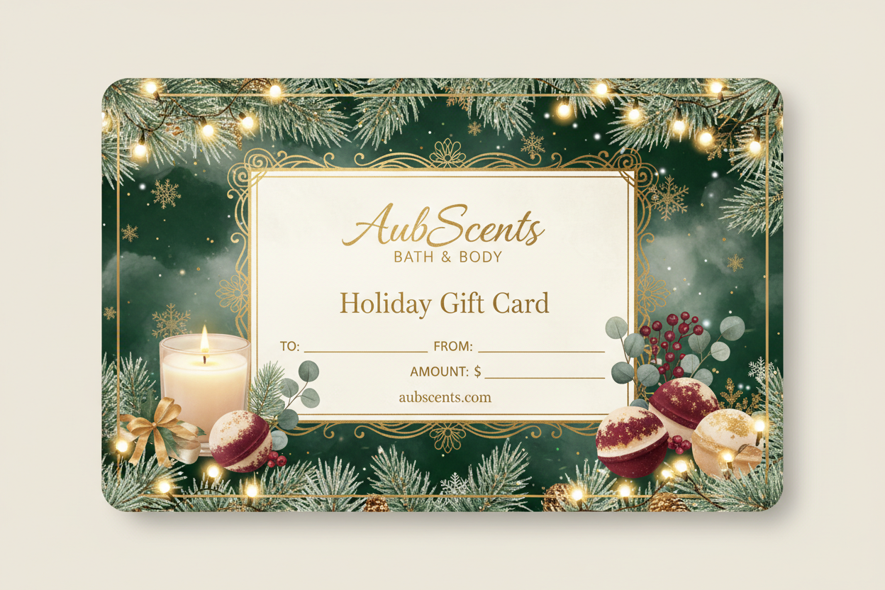 holiday aubscents bath & body giftcard