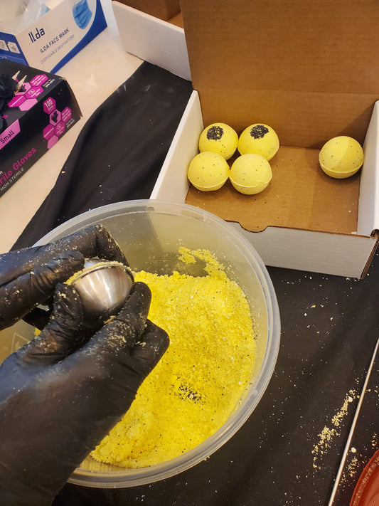 Experience the ultimate relaxation with our bath bomb workshop in Northern Virginia. Our workshop includes everything you need to create your own personalized bath bombs with precise ingredients, colors and fragrances. Let our certified instructors guide you through the process as you learn to craft your perfect bath bomb.