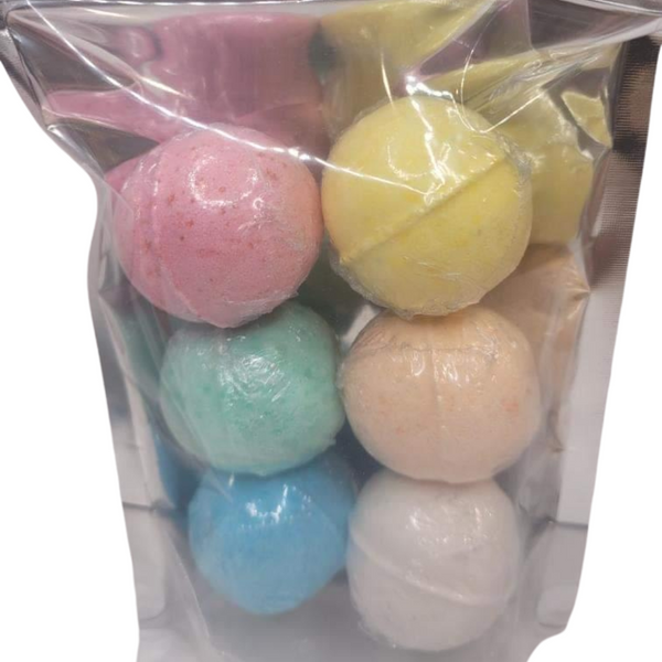 This 6 pack of Mini Bath Bombs offer the perfect amount of relaxation for a quick bath. Ideal for a single bath time experience of soothing, calming ingredients. Enjoy a luxurious escape with these fun and fragrant little bombs.