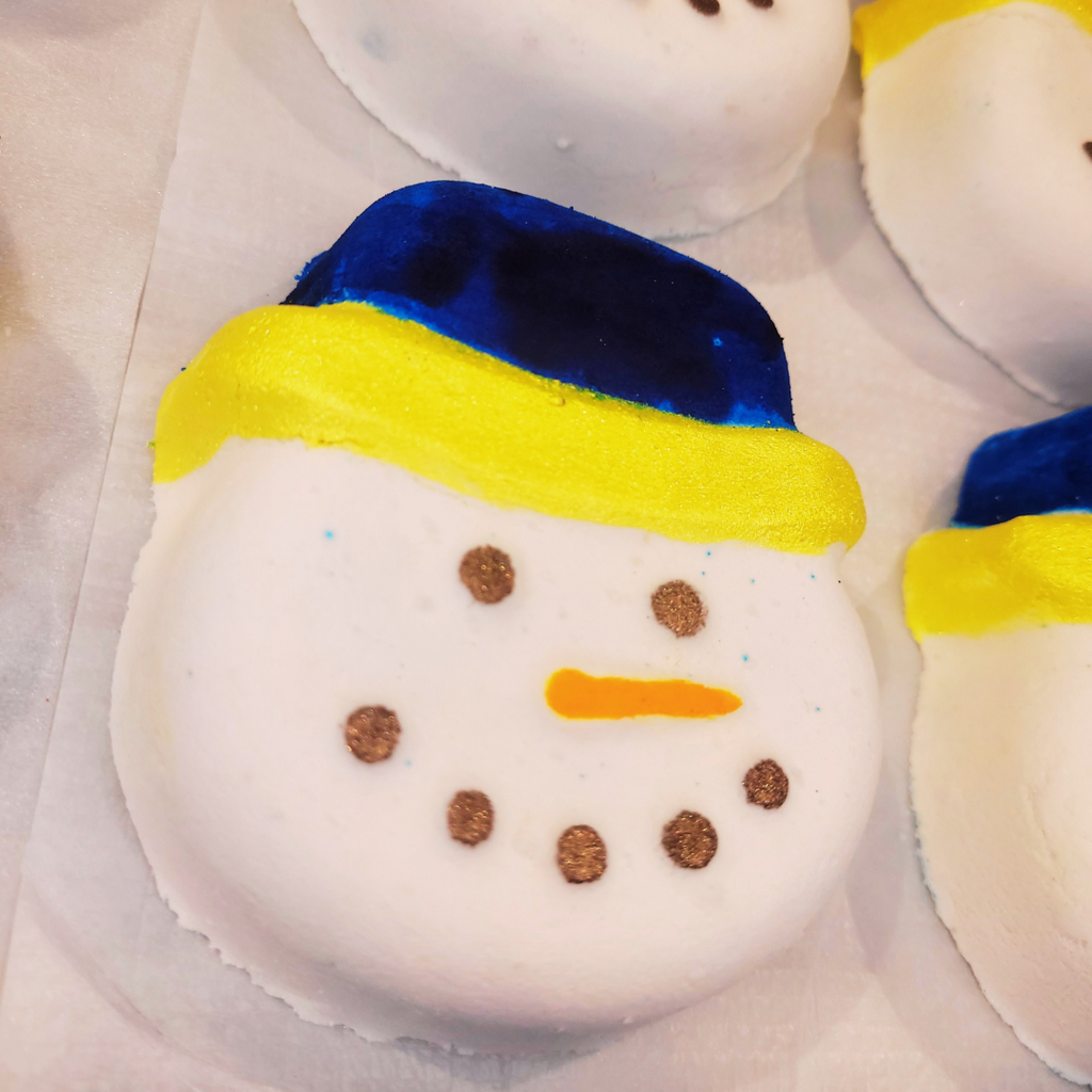 Snowman Bath Bombs, Christmas Bath Bombs, Virginia